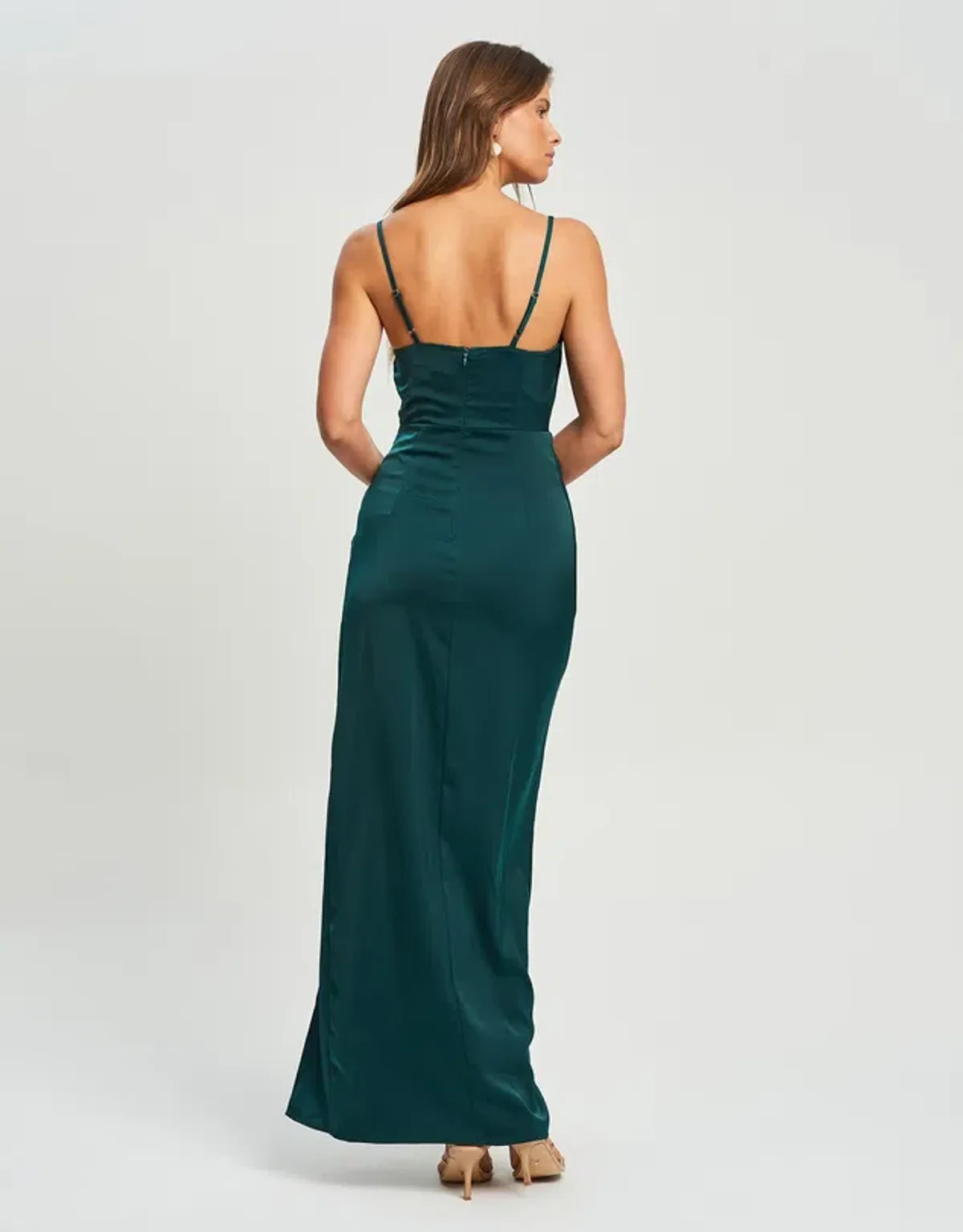 Chancery Lyra Midi Dress Green Size AU 10 - Image 3