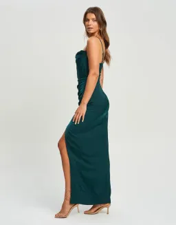 Chancery Lyra Midi Dress Green Size AU 10 for rent on The Volte - image 2