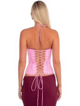 I am Delilah Angelina Corset & Maxi Skirt Set in Sangria/Pink Size S / AU 8 for rent on The Volte - image 4