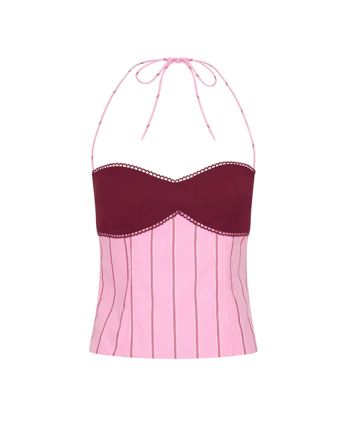 I am Delilah Angelina Corset & Maxi Skirt Set in Sangria/Pink Size S / AU 8 - Image 5