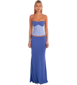 I Am Delilah Angelina Corset & Maxi Skirt in Bluebell Size S / AU 8  for rent on The Volte - image 1