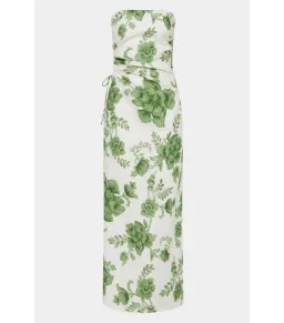 Sir the Label Gardella Strapless Midi Dress Frisa Print Size M / AU 10 for rent on The Volte - image 4