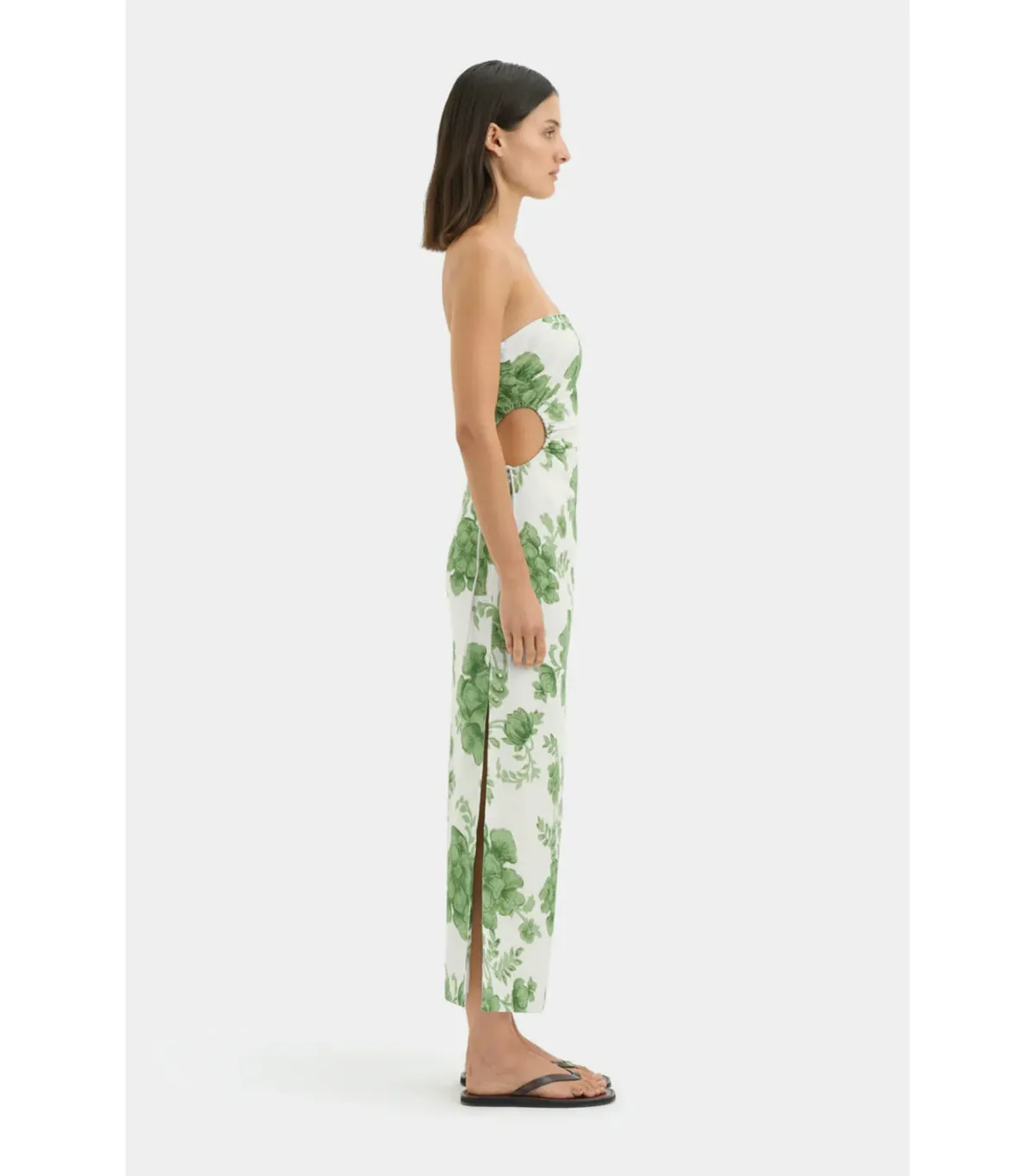 Sir the Label Gardella Strapless Midi Dress Frisa Print Size M / AU 10 - Image 2