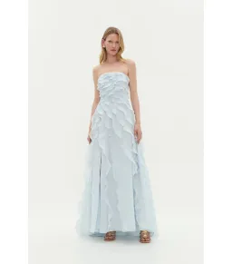 Aje Allairie Maxi Gown Pastel Blue Size AU 10 for rent on The Volte - image 1