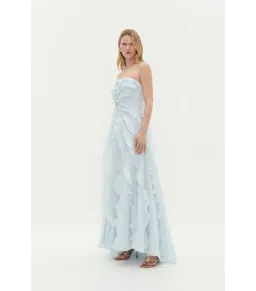 Aje Allairie Maxi Gown Pastel Blue Size AU 10 for rent on The Volte - image 3