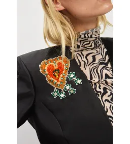 Alemais Ginger Embellished Blazer Black Size AU 4 for rent on The Volte - image 4