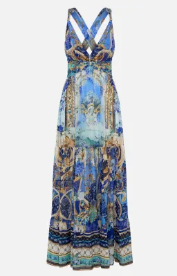 Camilla Views of Vesuvius Dress Blue Size 8  for rent on The Volte - image 4
