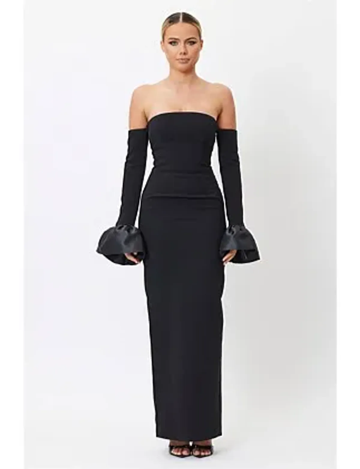 Bianca and Bridgett Adrianna Maxi Dress Black Size 10/L - Image 1