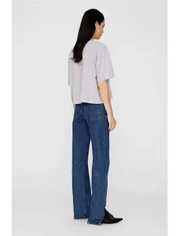 Anine Bing Johnny Cropped T-Shirt Grey Size 6/XS for rent on The Volte - image 5