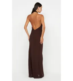 Bec & Bridge Soneva Wrap Maxi Dress Dark Chocolate Size AU 8 for rent on The Volte - image 5