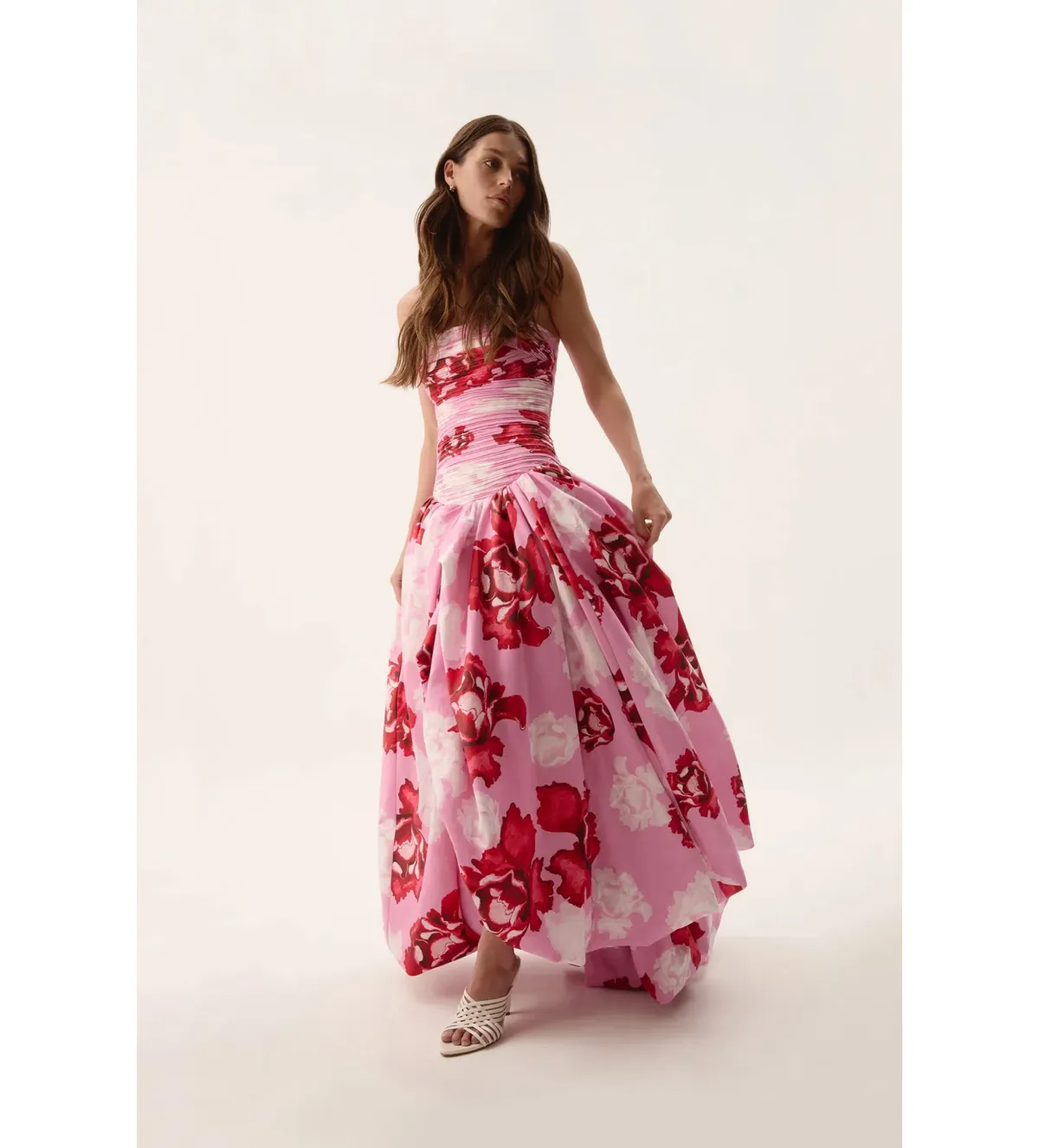 Aje Behold Maxi Dress in Pink Boldly Blooming Size 12 - Image 4
