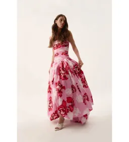 Aje Behold Maxi Dress in Pink Boldly Blooming Size 12 for rent on The Volte - image 4