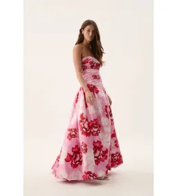 Aje Behold Maxi Dress in Pink Boldly Blooming Size 12 for rent on The Volte - image 3