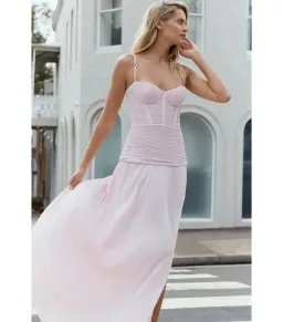 Manning Cartell Double Time Pleat Maxi Dress in Hydrangea Size AU 10 for rent on The Volte - image 5