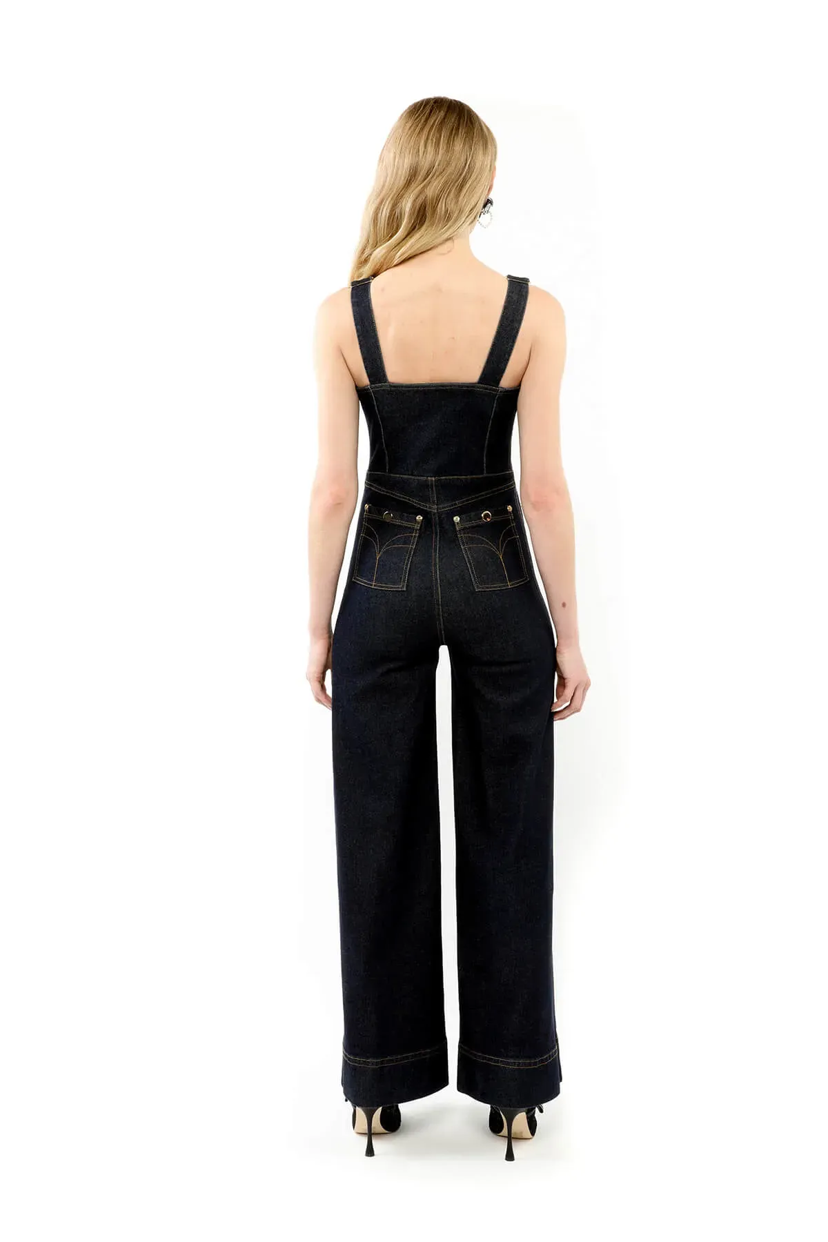 ALICE By Alice McCall Scout Overall Floor Length Black Size AU 8 - Image 3