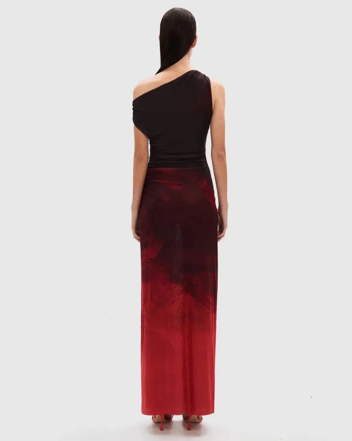 MISHA Nyra Mesh Gown in Venus Print Size 10/M - Image 3
