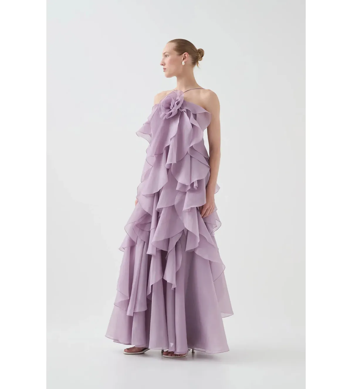 Aje Pandorea Layered Maxi Dress Lilac Size 16/XXL - Image 2