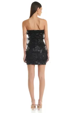 Eliya The Label Tiffany Mini Dress in Black Size AU 10 for rent on The Volte - image 3