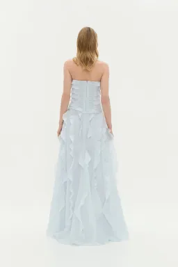 Aje Allaire Maxi Gown Pastel Blue Size 12 for rent on The Volte - image 3