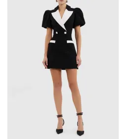 Rebecca Vallance Emma Mini Dress Black Size AU 10 for rent on The Volte - image 2