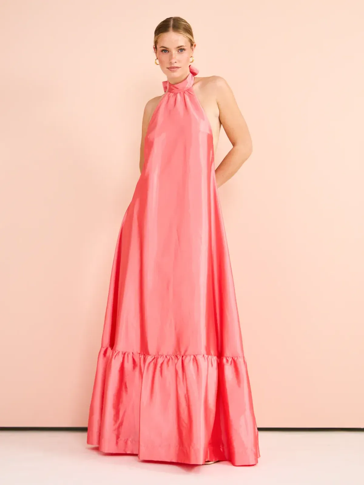 Hansen and Gretel Gateau Gown in Watermelon Pink Size AU 8 - Image 3