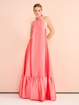Hansen and Gretel Gateau Gown in Watermelon Pink Size AU 8 for rent on The Volte - image 3