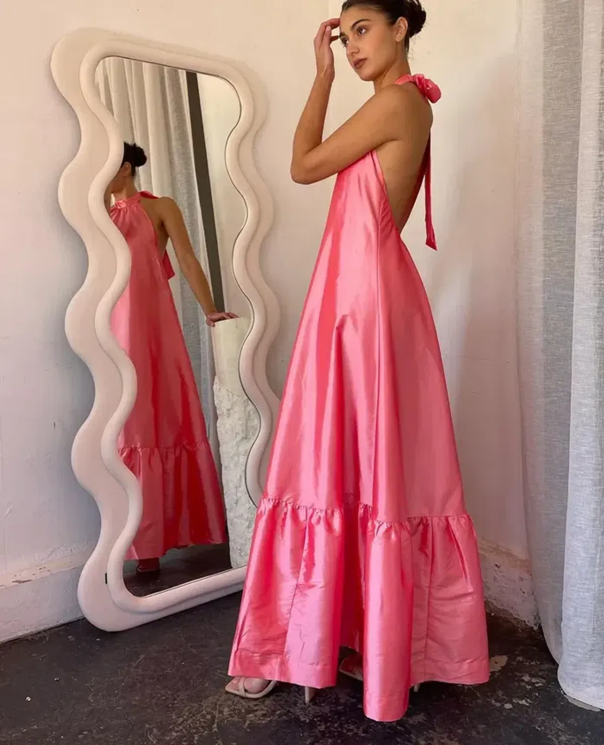 Hansen and Gretel Gateau Gown in Watermelon Pink Size AU 8 - Image 2