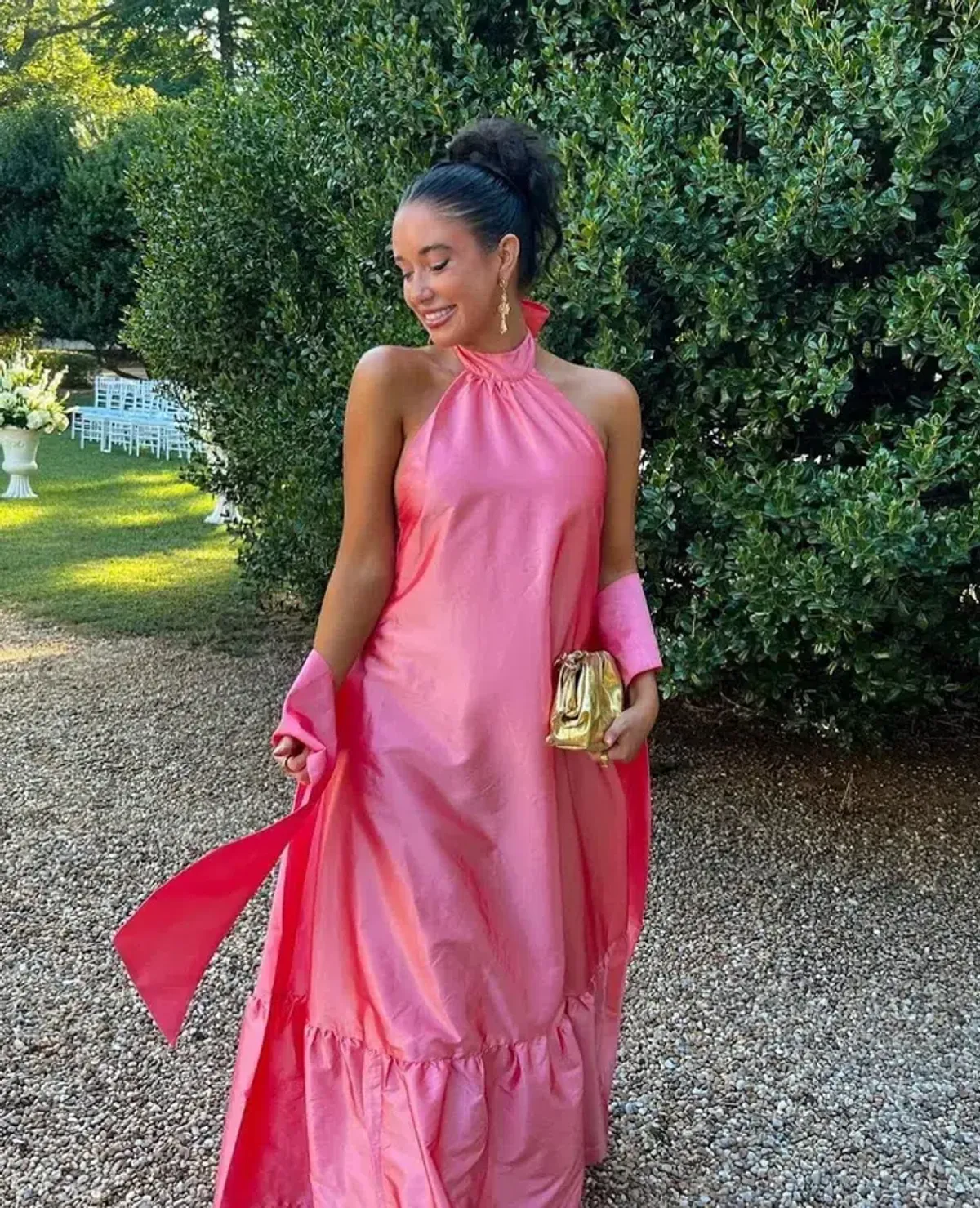 Hansen and Gretel Gateau Gown in Watermelon Pink Size AU 8 - Image 5