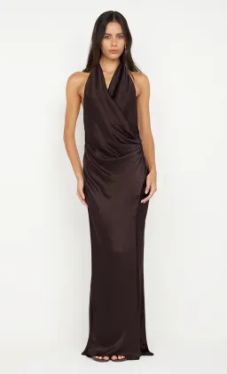 Bec & Bridge Elisia Wrap Maxi Dress  Dark Chocolate / Size 10 for rent on The Volte - image 3