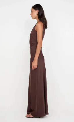 Bec and Bridge Lunetta Twist Strap Dress in Dark Chocolate Size L / AU 12 for rent on The Volte - image 4