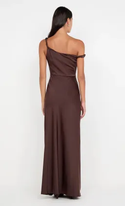 Bec and Bridge Lunetta Twist Strap Dress in Dark Chocolate Size L / AU 12 for rent on The Volte - image 2