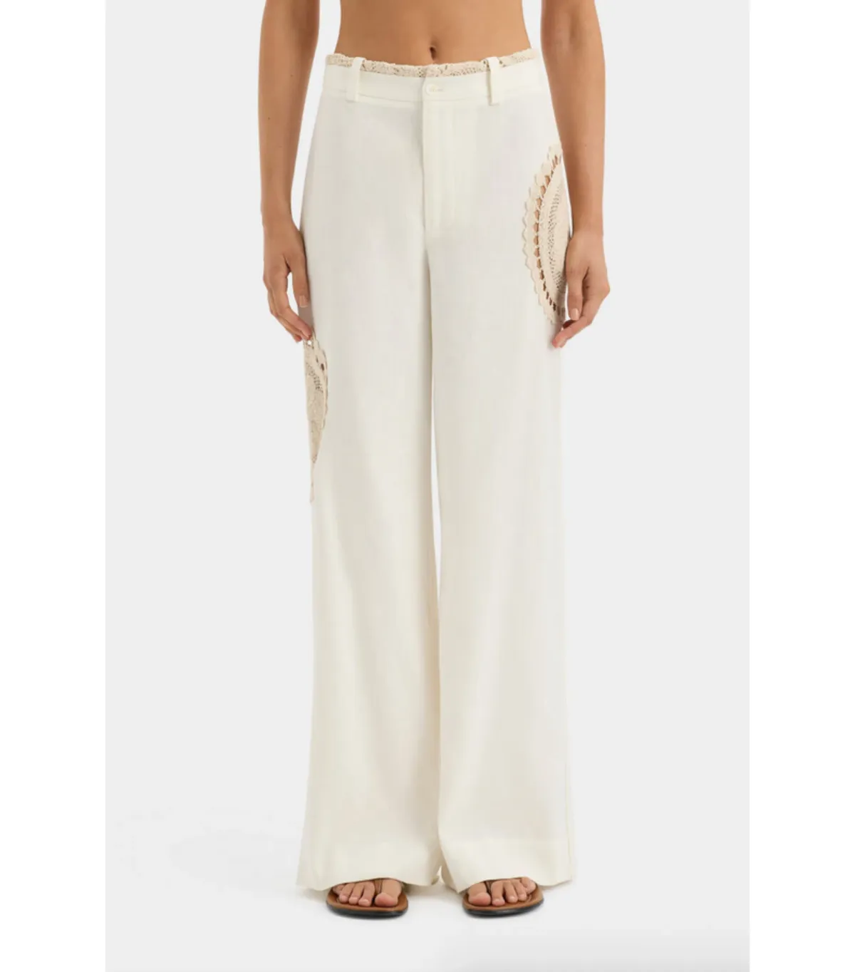 Sir the Label Atacama Bodice and Trouser Set in Natural Size AU 8 - Image 4