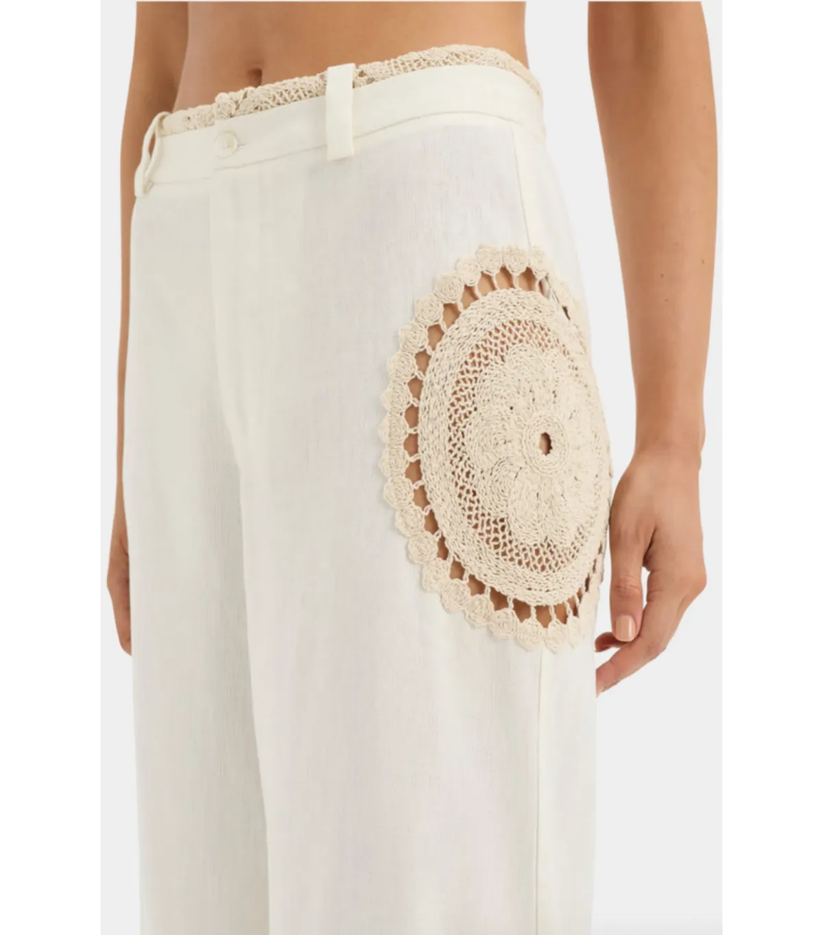 Sir the Label Atacama Bodice and Trouser Set in Natural Size AU 8 - Image 5