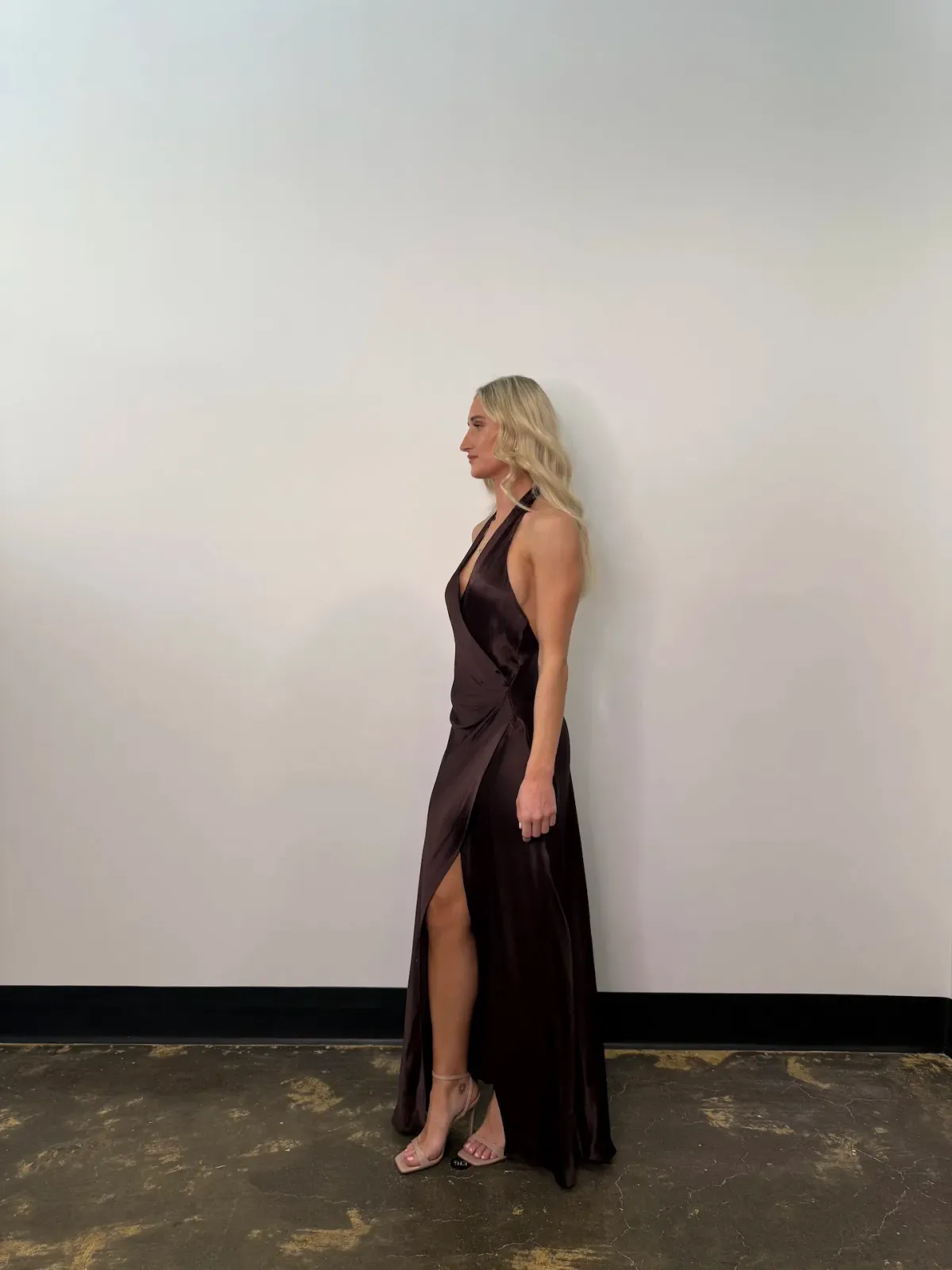 Bec & Bridge Elisia Wrap Maxi Dress in Dark Chocolate Size AU 8 - Image 4