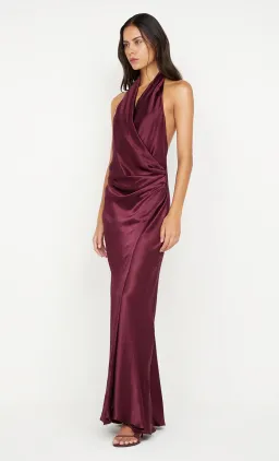BEC & BRIDGE ELISIA WRAP MAXI DRESS / PLUM / SIZE 10 for rent on The Volte - image 3