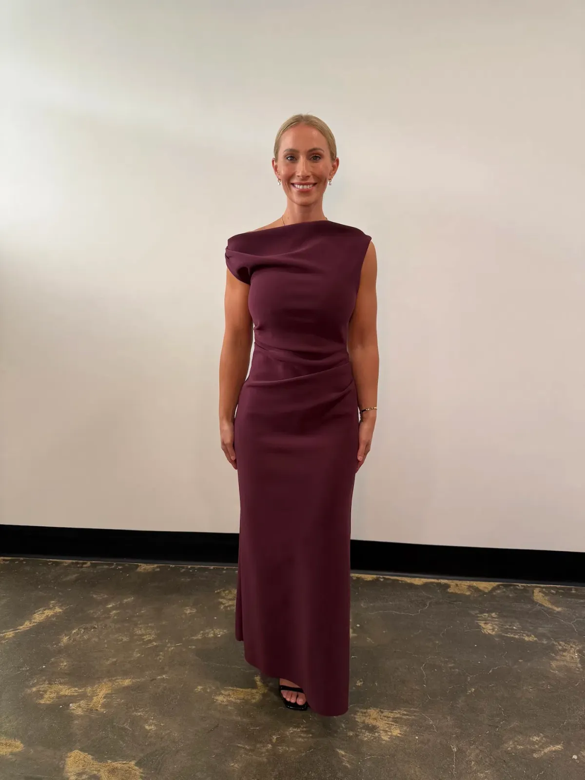 BEC & BRIDGE LEORA ASYM MAXI DRESS / PLUM / SIZE 12 - Image 2