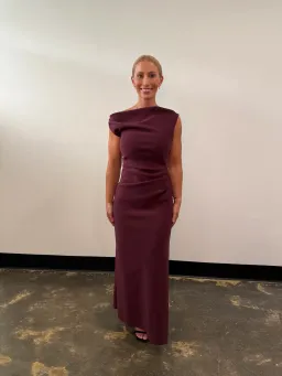 BEC & BRIDGE LEORA ASYM MAXI DRESS / PLUM / SIZE 12 for rent on The Volte - image 2