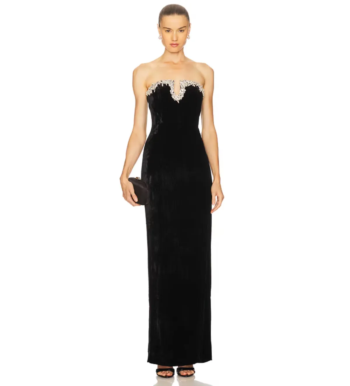 Rachel Gilbert Claudine Maxi Gown in Black Size AU8 - Image 1
