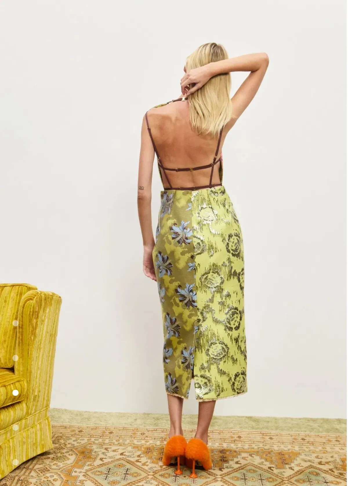 Alemais Adriana Jacquard Midi Gown Multi Size AU 10 - Image 3