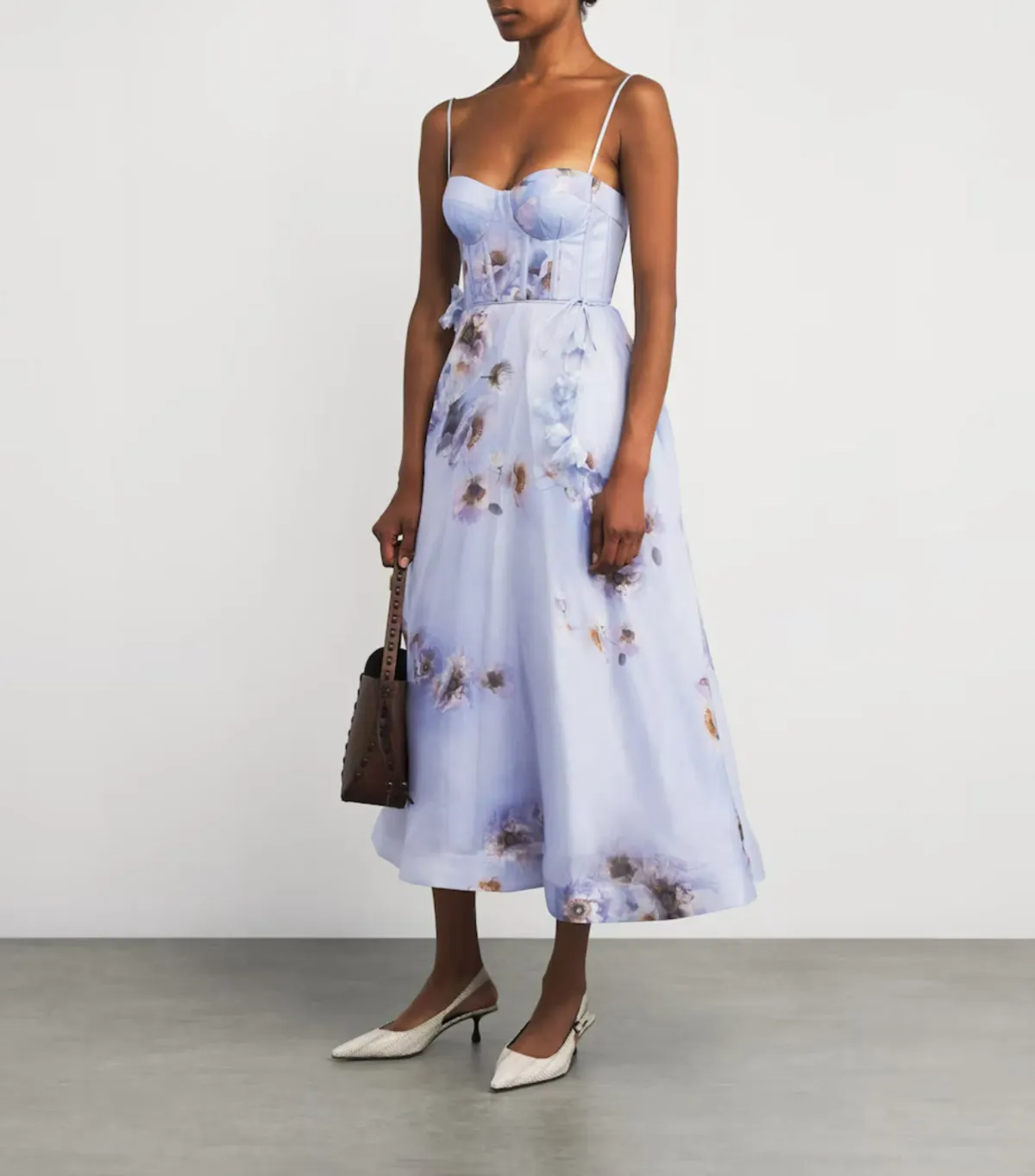 Zimmermann Hypnotic Picnic Midi Dress in Lilac Poppy Size 1 / AU 10 - Image 1
