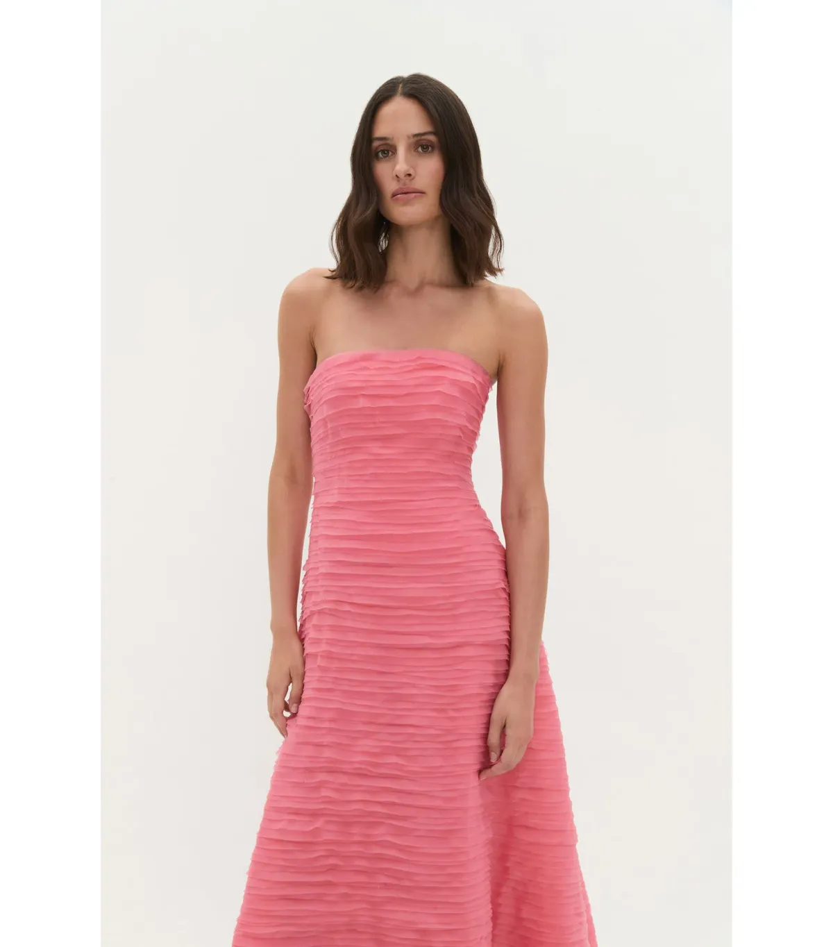 Aje Soundscape Maxi Dress in Guava Pink Size AU 6 - Image 2