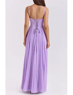 House of CB Pascha Maxi Dress Lilac Size 12/L for rent on The Volte - image 3
