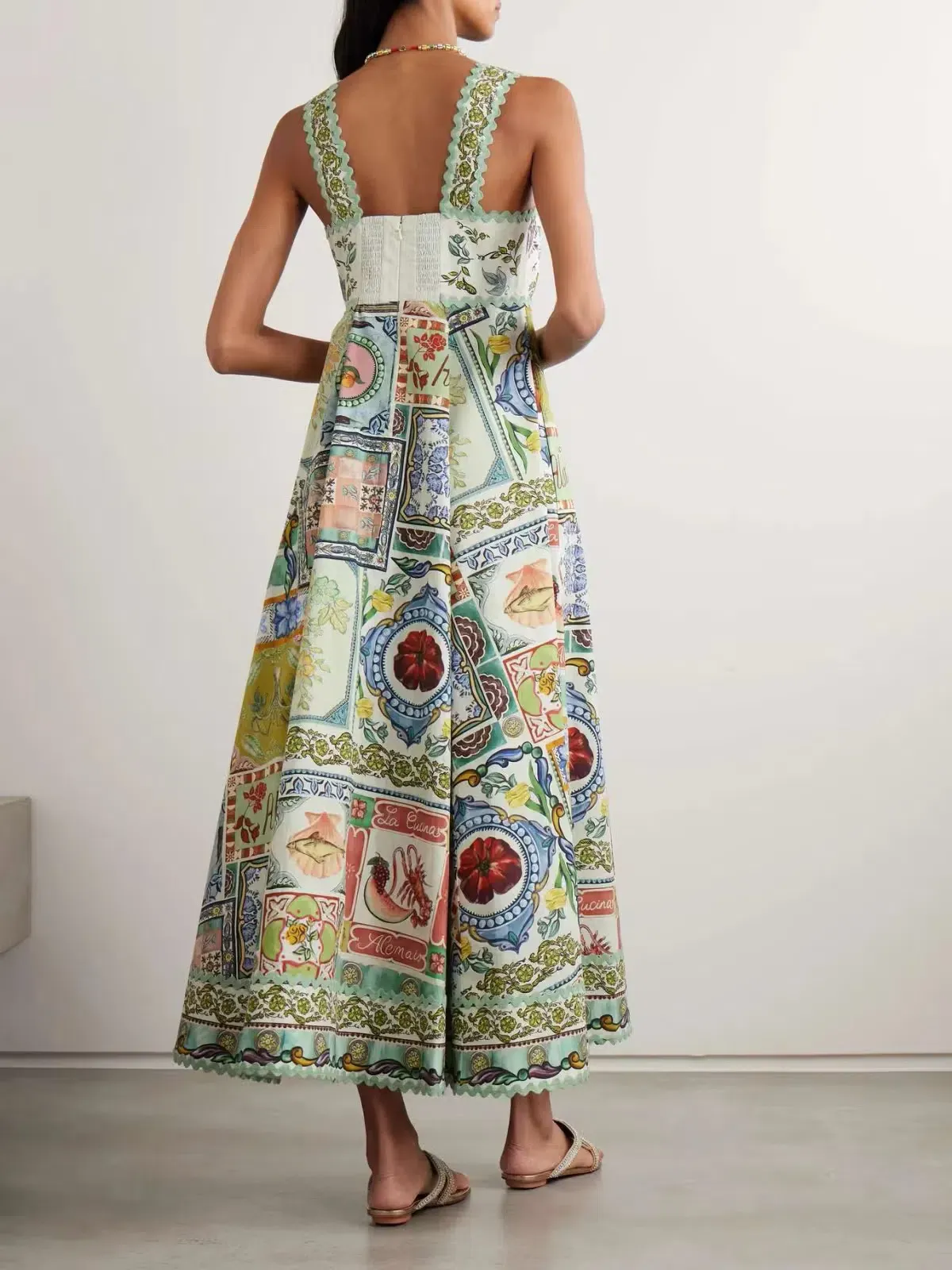 Alemais Tommasina Summer Dress in Multi Print Size 10 - Image 2
