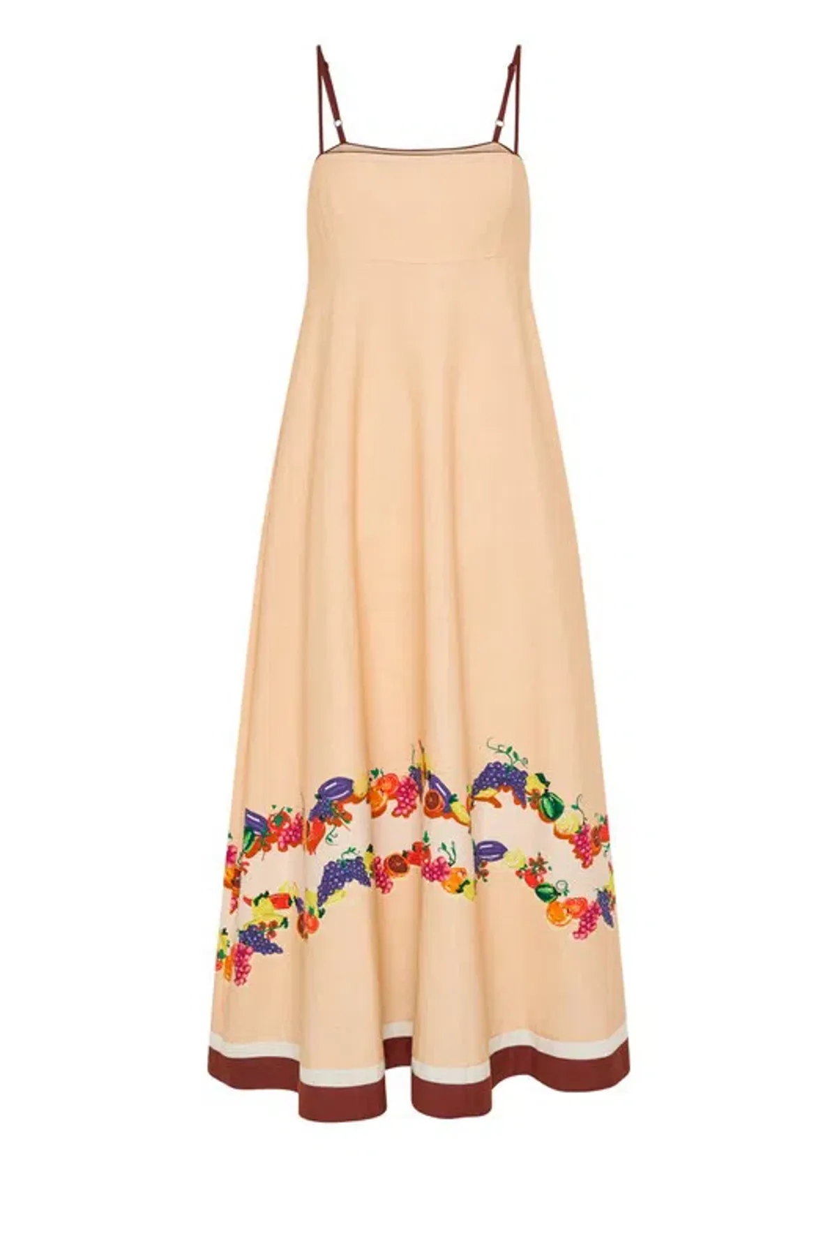 Bohemian Traders Fruity Slip Maxi Dress Peach Size 10 - Image 4