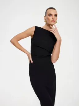 Effie Kats Verona Maxi Gown in Black Size AU 6 for rent on The Volte - image 18