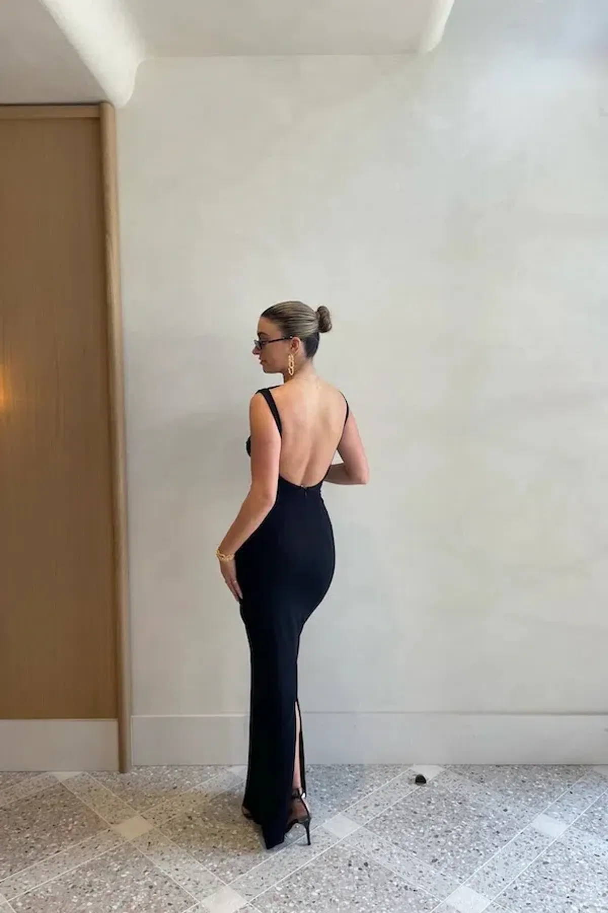 Effie Kats Verona Maxi Gown in Black Size AU 6 - Image 15
