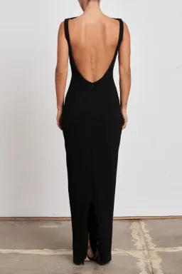 Effie Kats Verona Maxi Gown in Black Size AU 6 for rent on The Volte - image 21