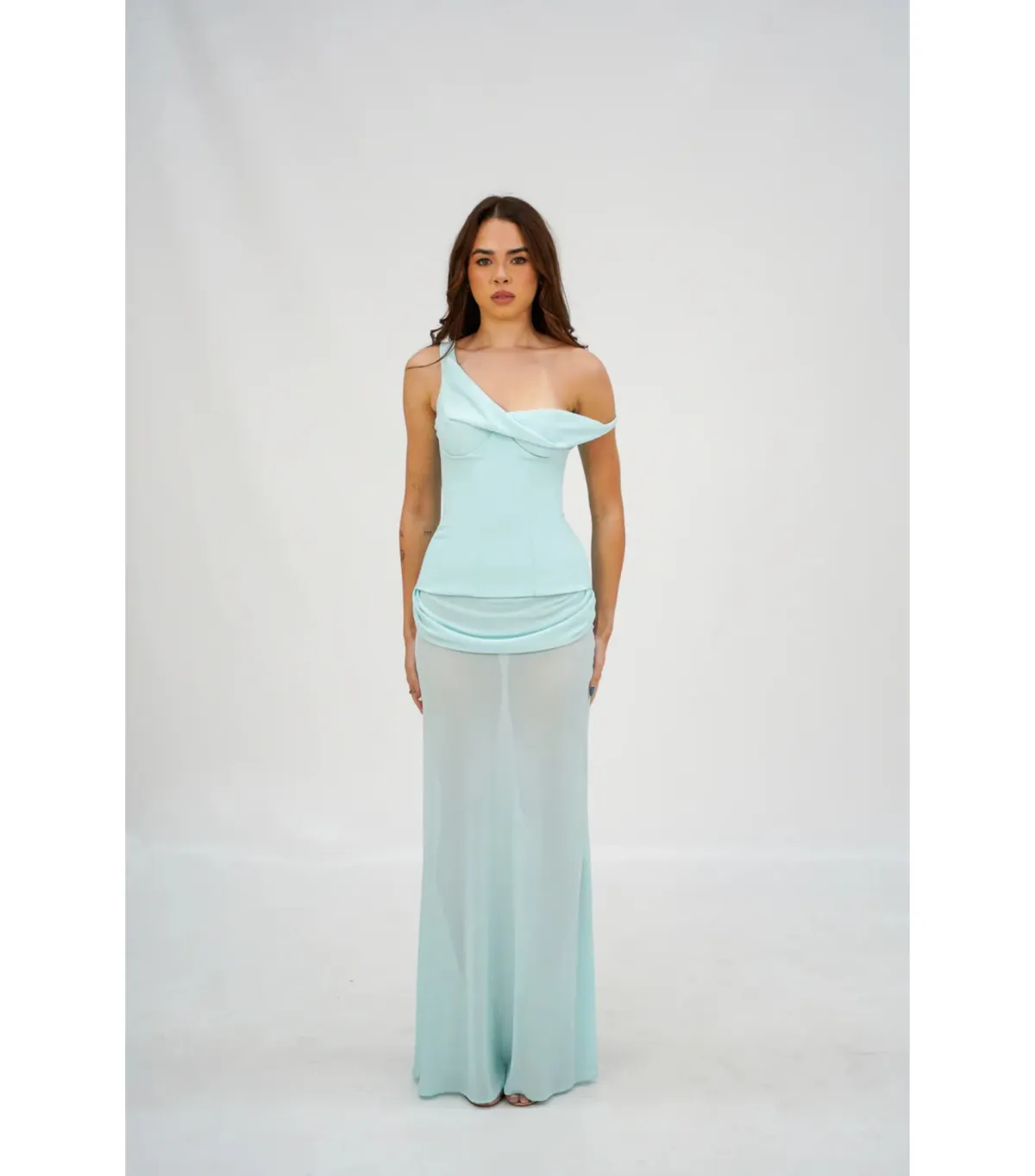 Natalie Rolt Cadence Maxi Gown in Baby Blue Size AU 6 - Image 1