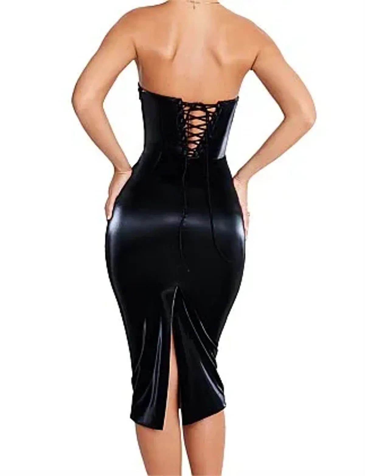 Mistress Rocks Lace Up Back Midi Dress Size 10/S - Image 4