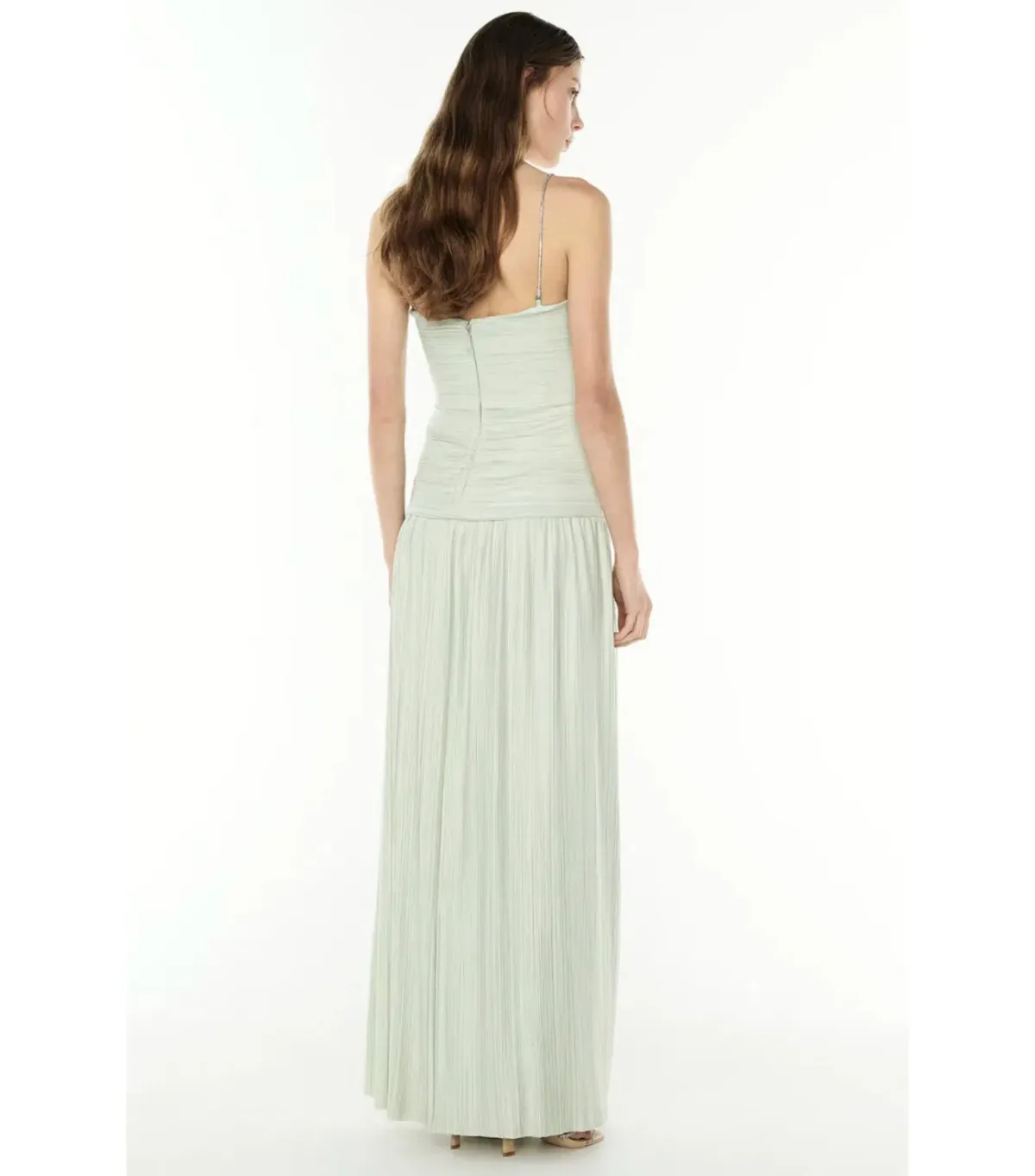 Manning Cartell Royal Debut Maxi Dress in Sage Green Size AU 8 - Image 3